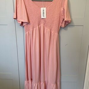 AUSELLY Pink Women's Dress
